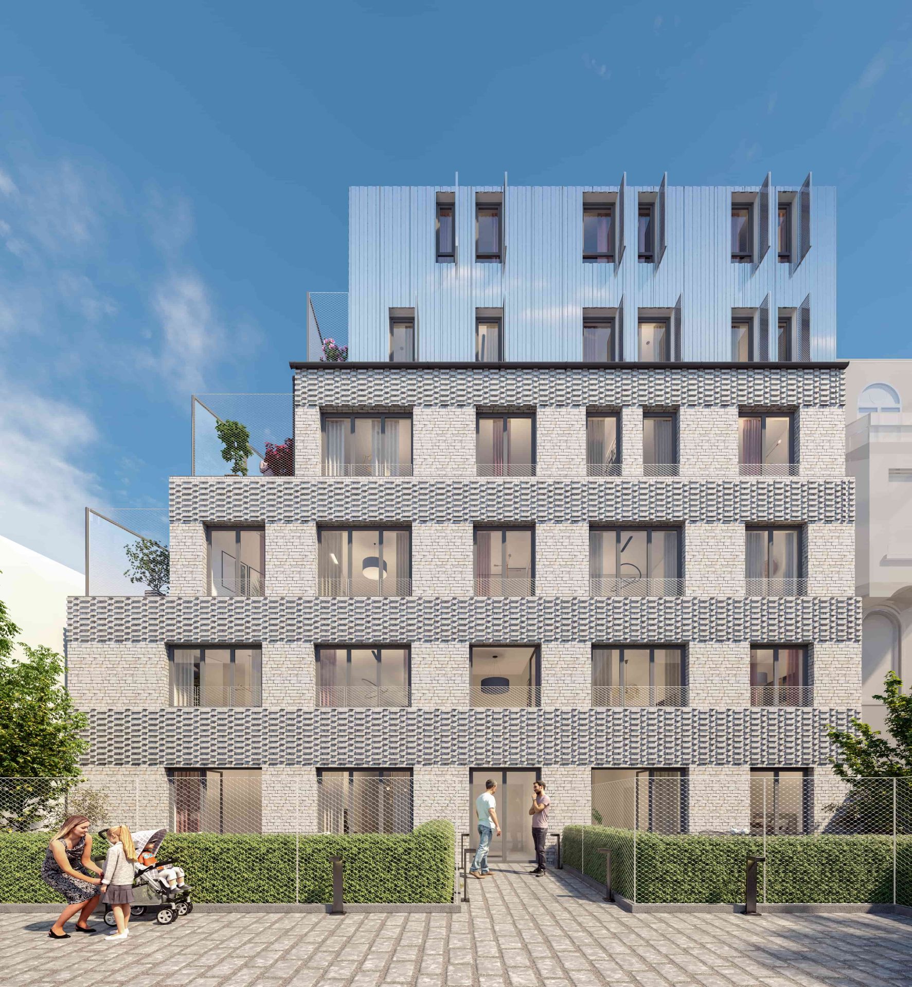 logement neuf extérieur La Cour Ferber - PARIS 20ème