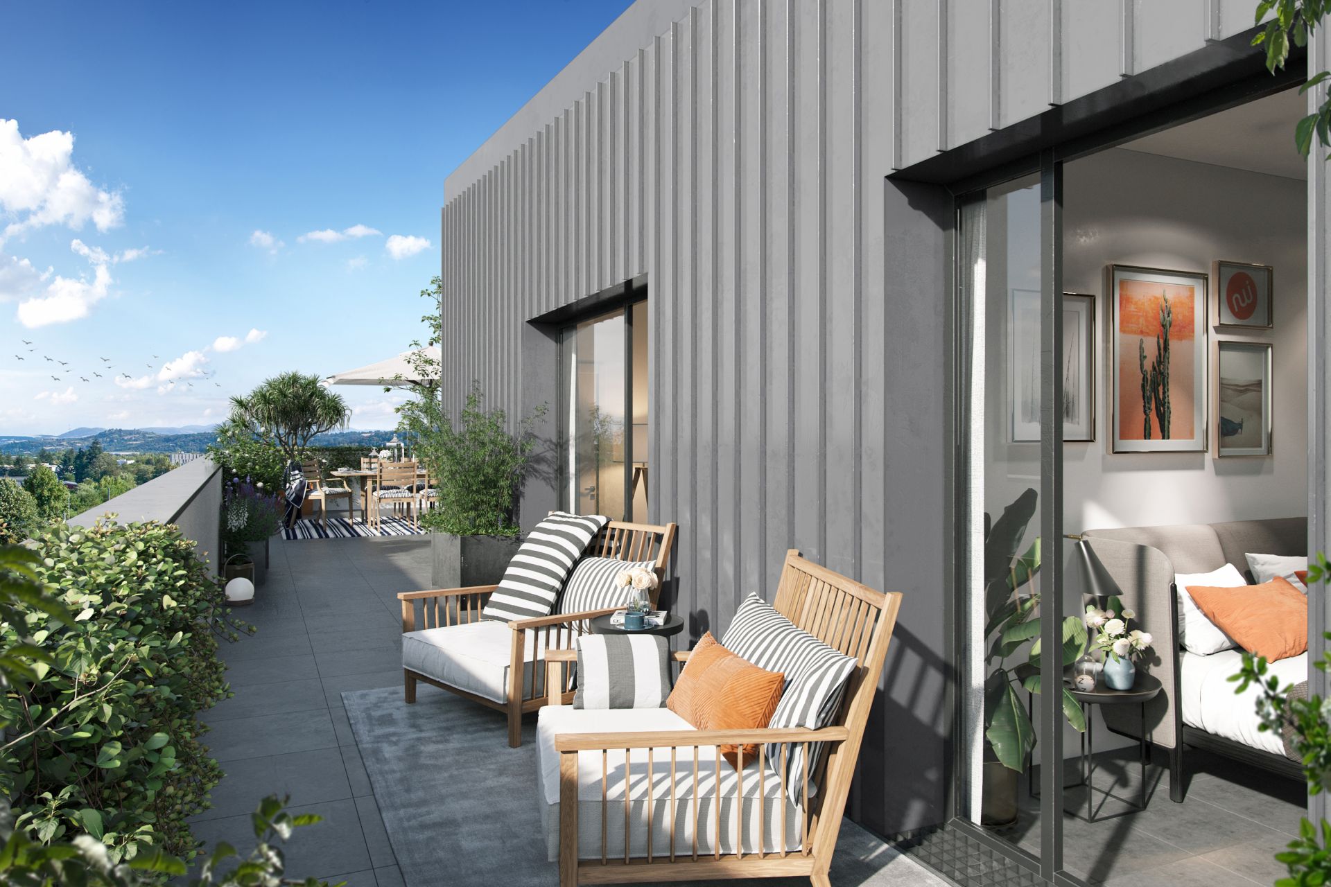 logement neuf extérieur SUNLODGE - Brignais