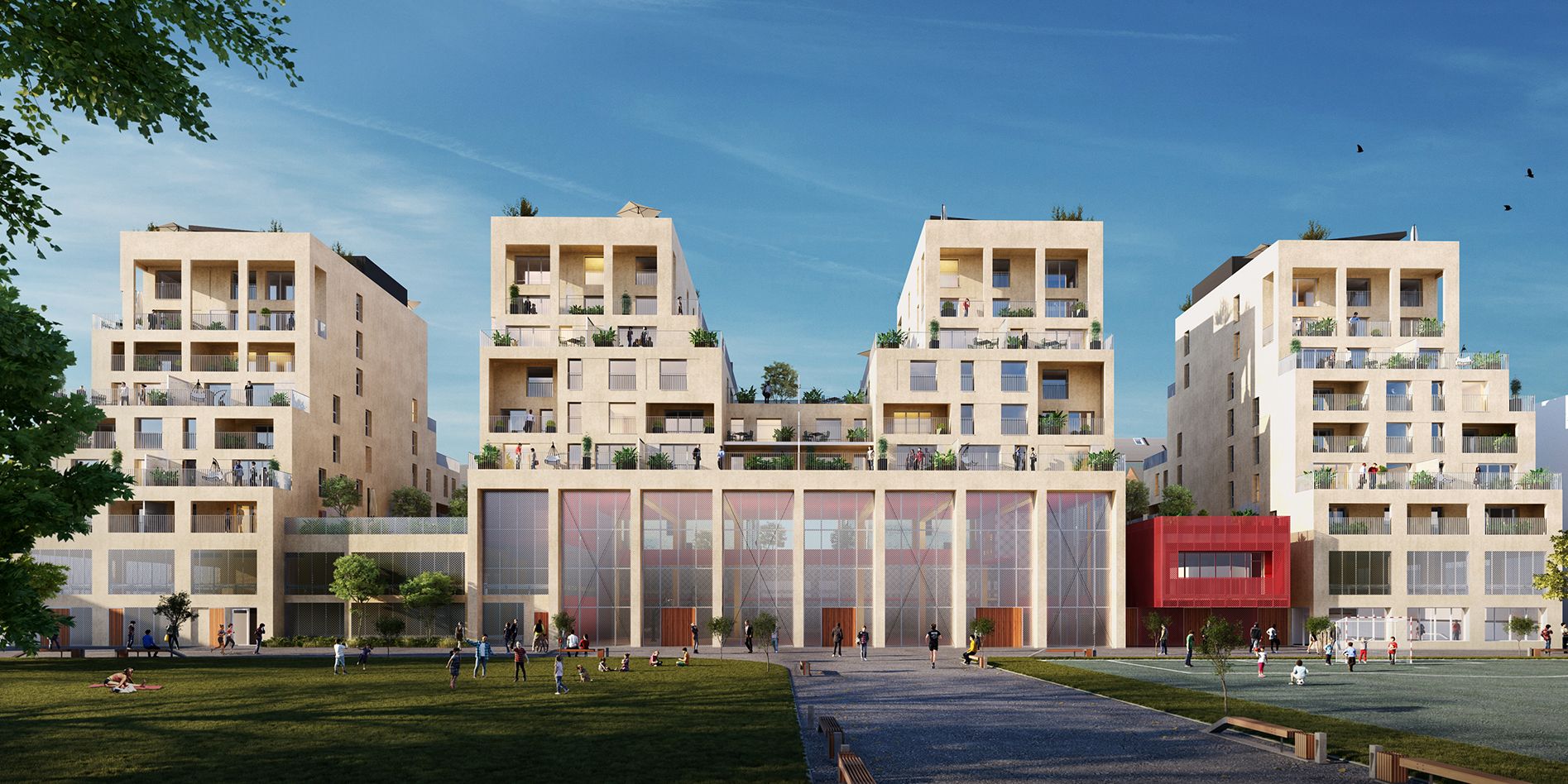 logement neuf extérieur AMPLITUDE - Bordeaux