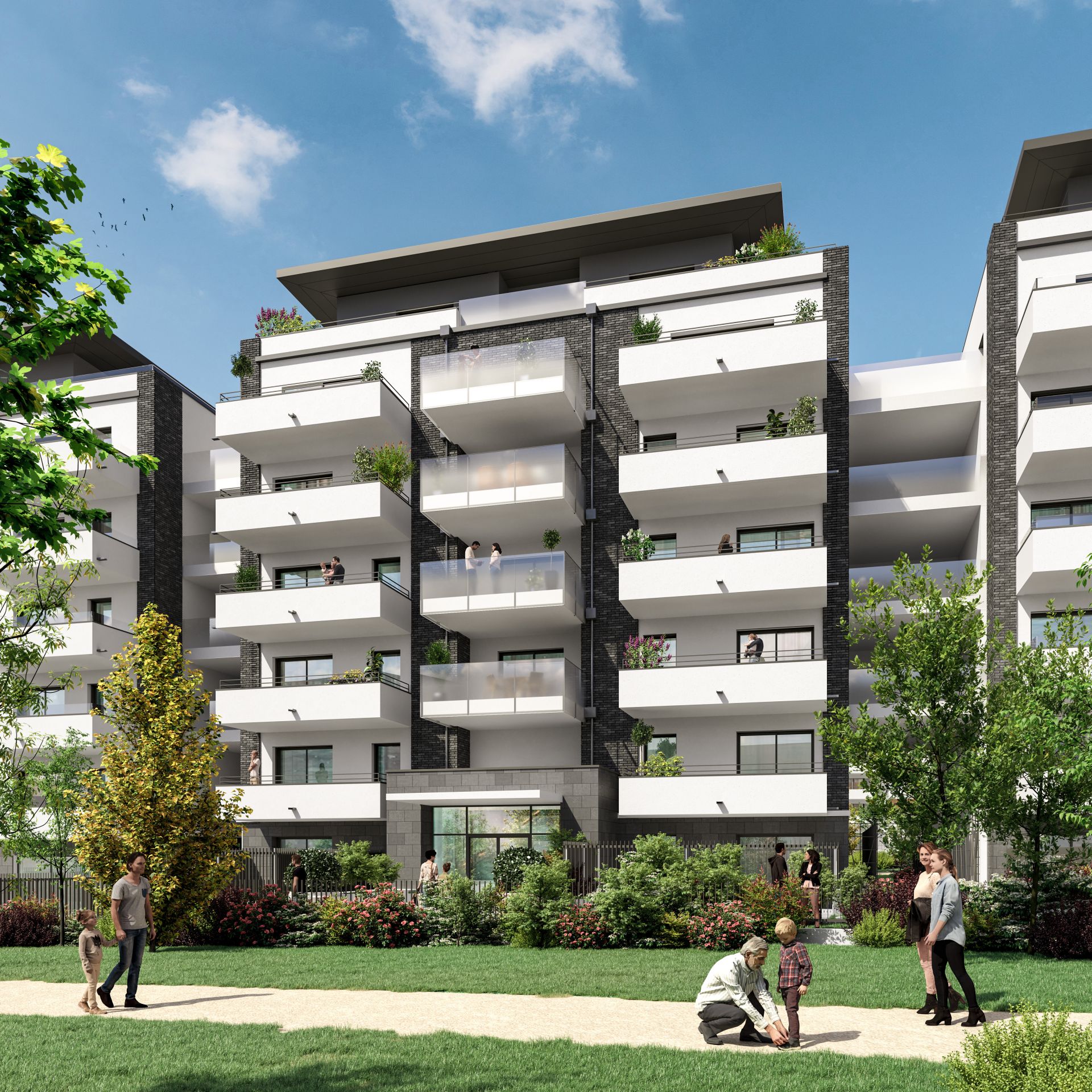 logement neuf extérieur LES ALLÉES BLATIN - CLERMONT-FERRAND