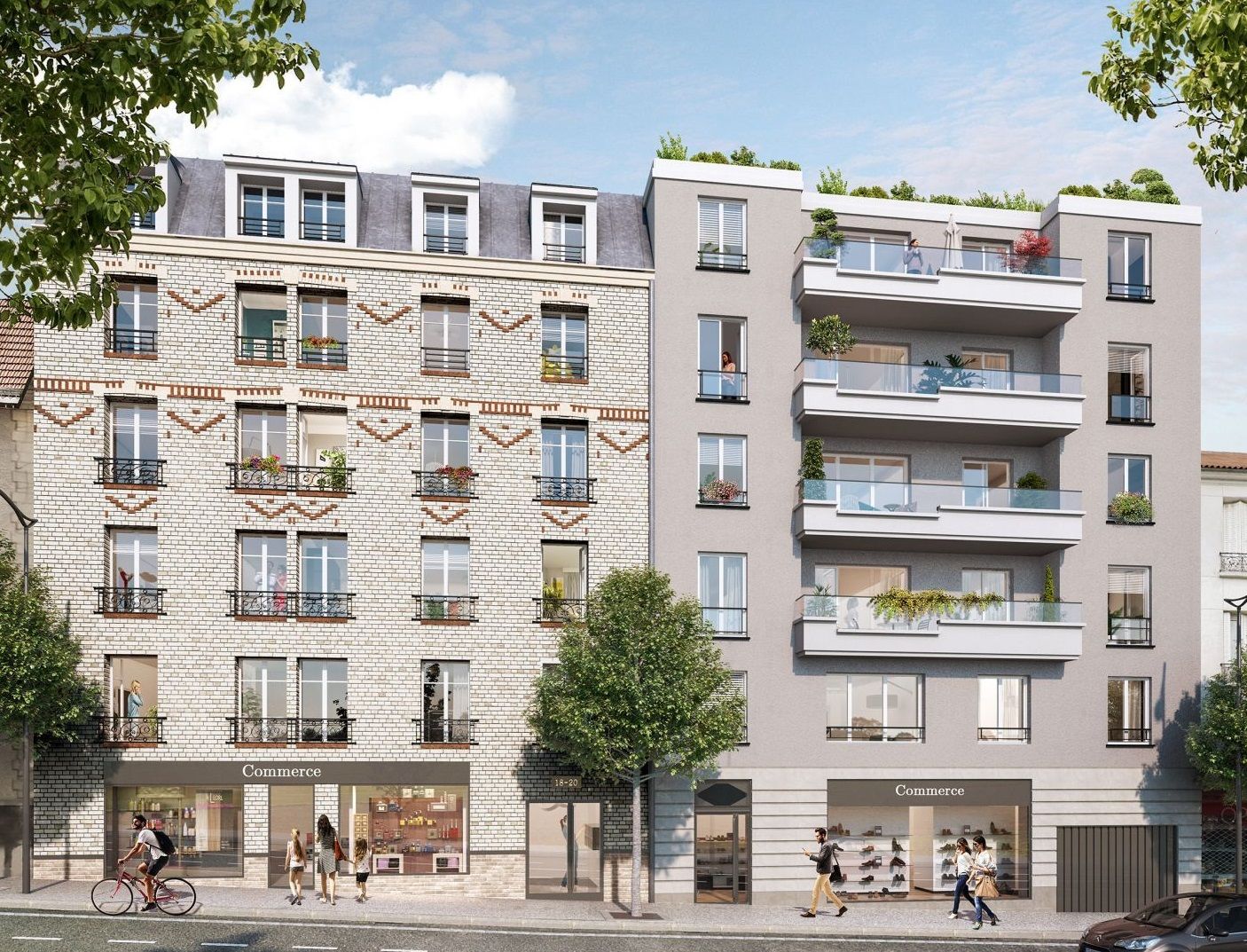 logement neuf extérieur - Arcueil