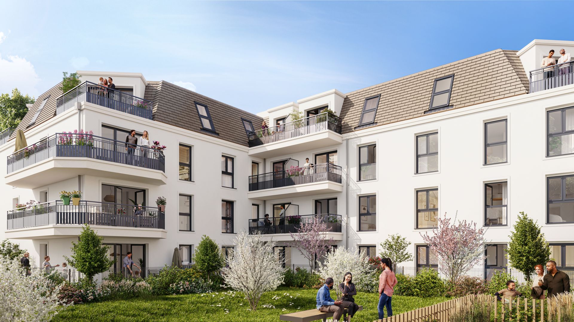 logement neuf extérieur Carré Coubertin - Goussainville