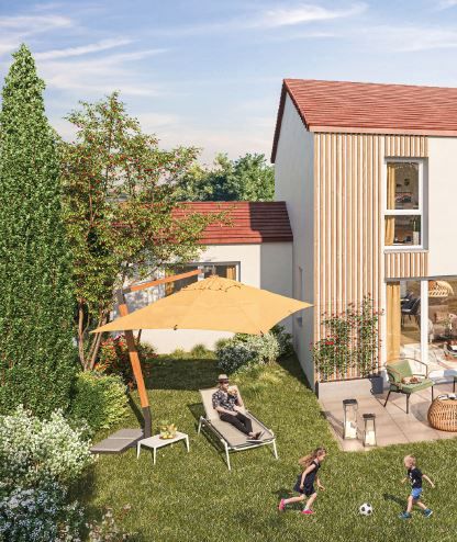 logement neuf extérieur Les Jardins de Colette - Sérézin-du-Rhône