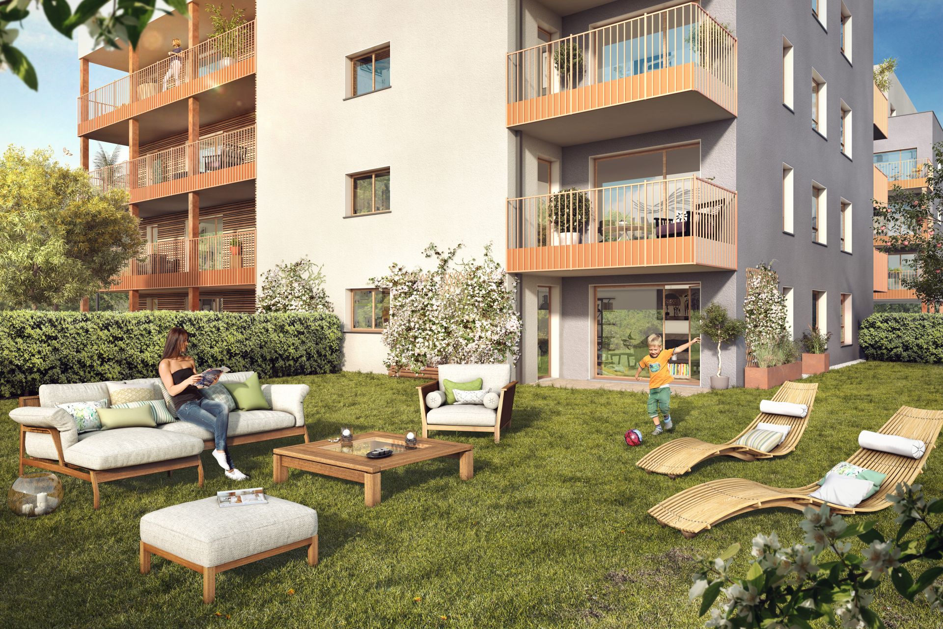 logement neuf extérieur Magnolia - Annemasse