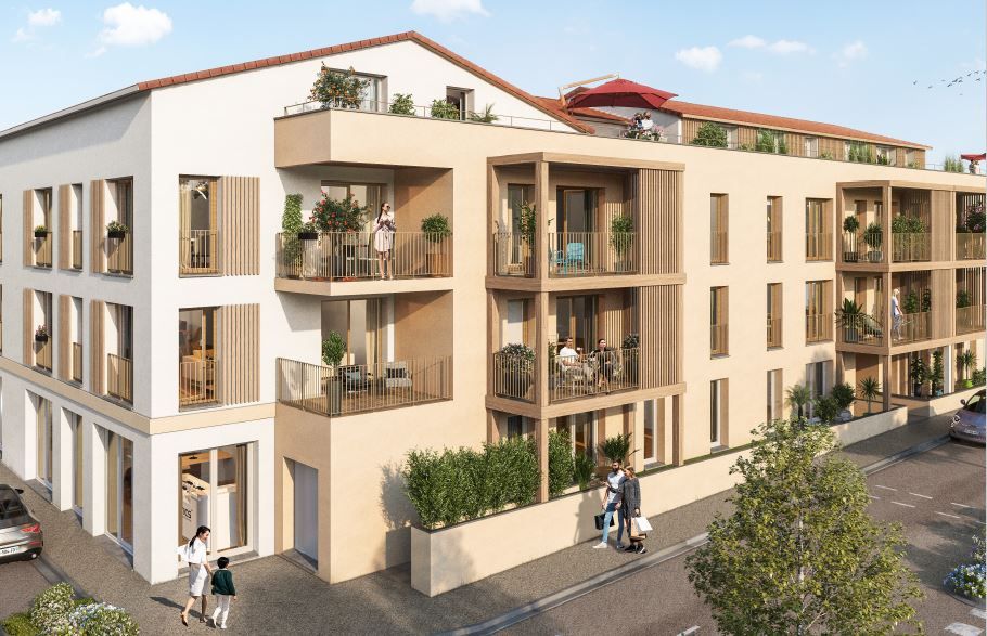 logement neuf extérieur Les Jardins de Colette - Sérézin-du-Rhône