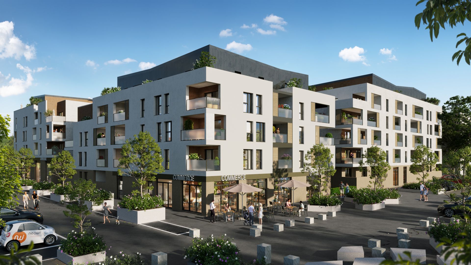 logement neuf extérieur SUNLODGE - Brignais