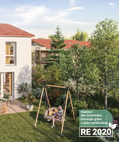 logement neuf extérieur Les Jardins de Colette - Sérézin-du-Rhône