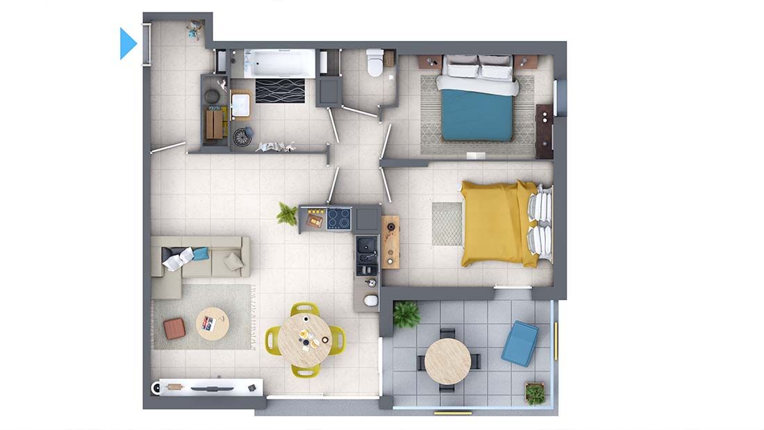 logement neuf extérieur COEUR BALZAC - Villeurbanne