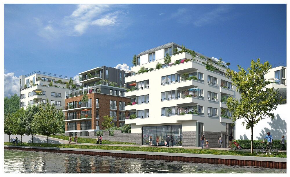 logement neuf extérieur VUE CANAL - BONDY