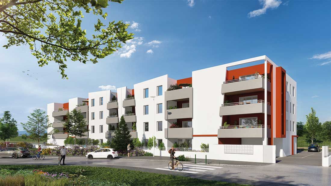 logement neuf extérieur Le Grenat - PERPIGNAN