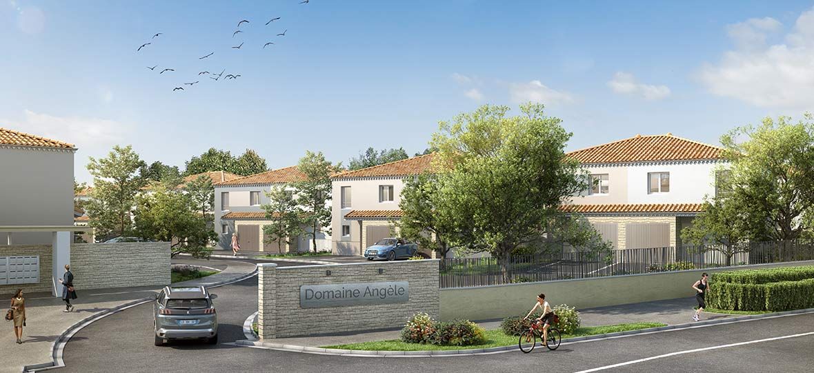 logement neuf extérieur Domaine Angèle - MIRAMAS