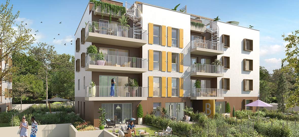 logement neuf extérieur Les Jardins d'Azur - ANTIBES