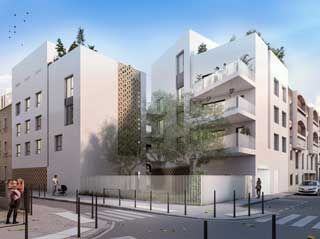 logement neuf extérieur PATIO FERRE - LYON 8E