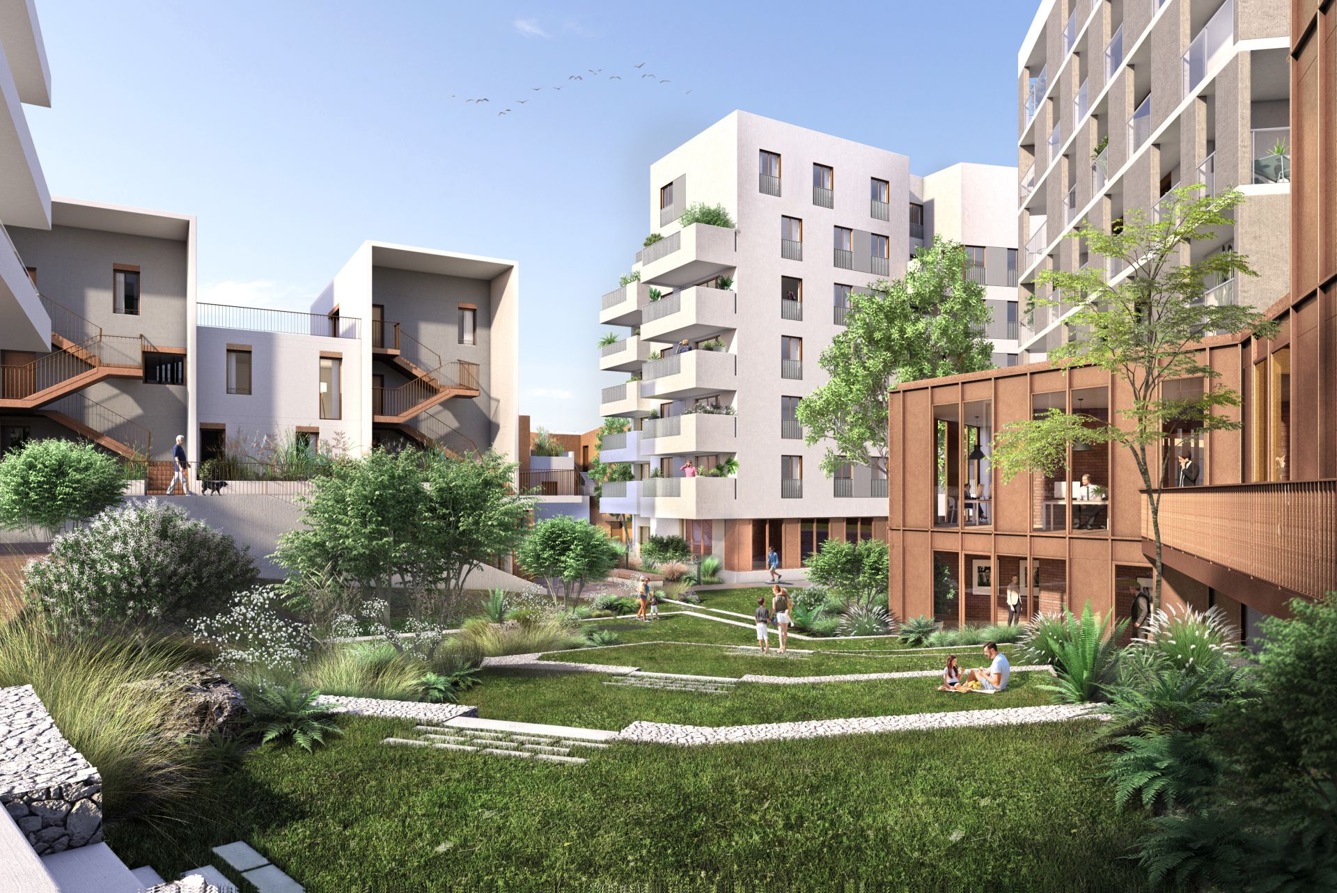 logement neuf extérieur GRAPHIK - Nantes