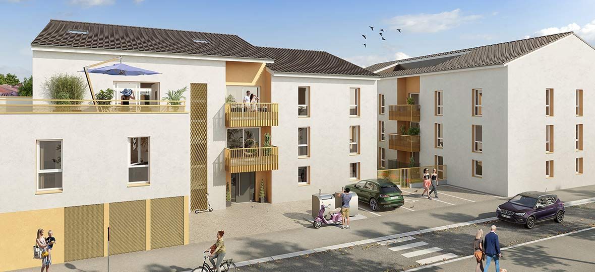logement neuf extérieur L'îlot des Fontaines - SAINT-BONNET-DE-MURE