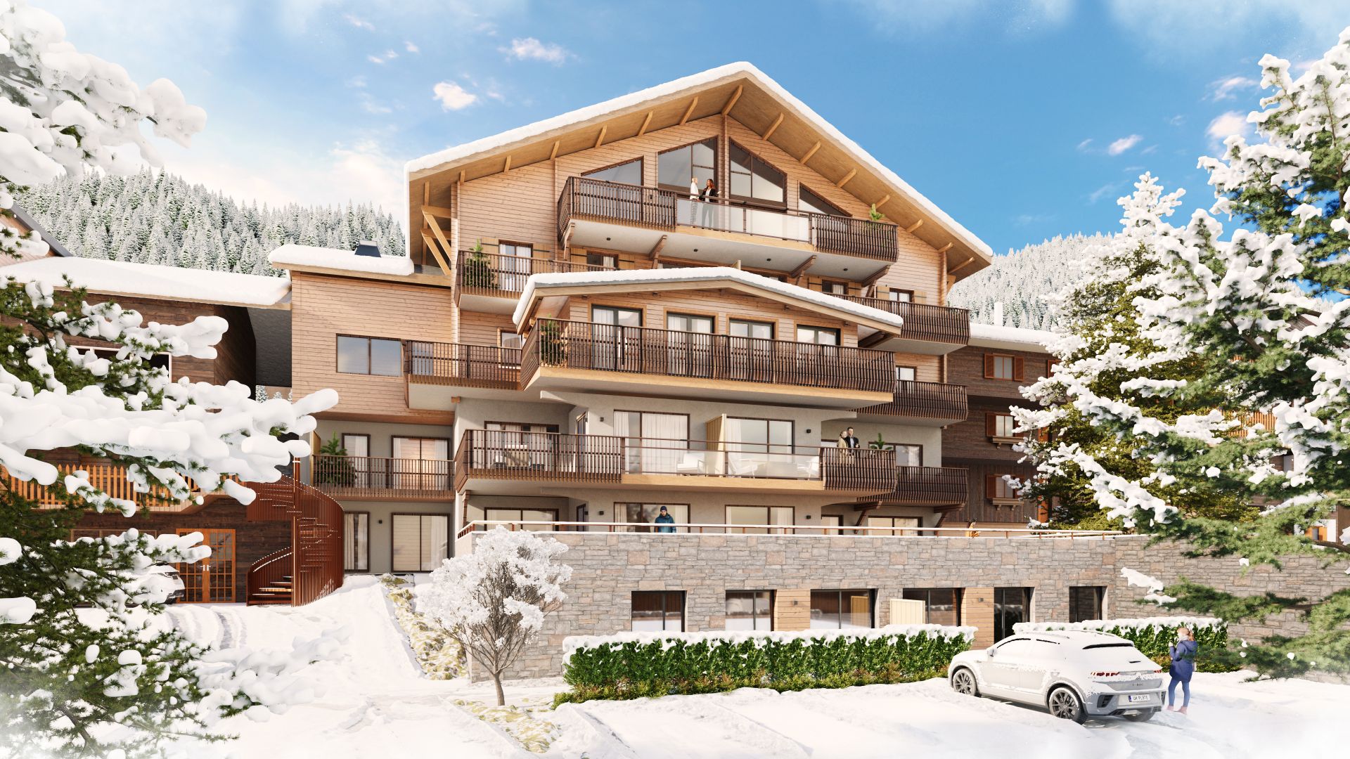 logement neuf extérieur L'Etoile d'Argent - Châtel