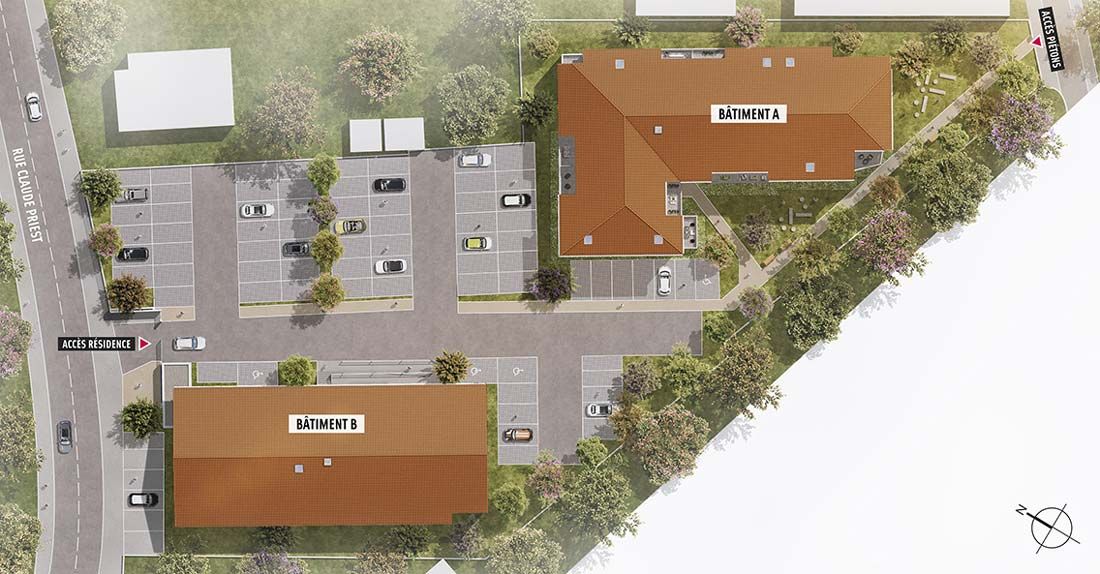 logement neuf extérieur LE CLOS CHASSEN - Chasse-sur-Rhône