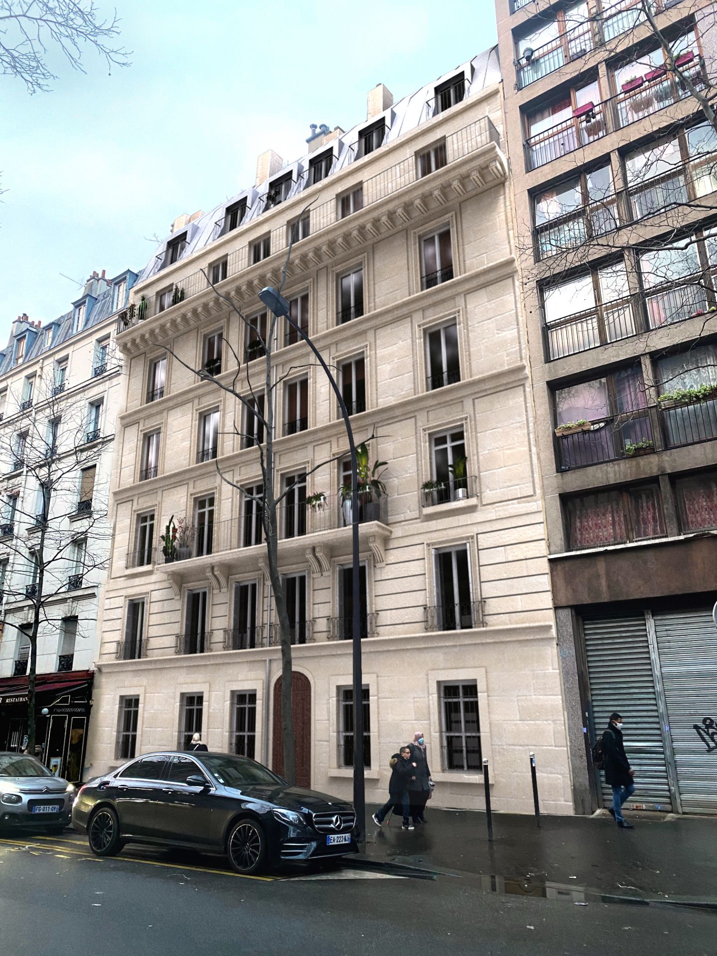 logement neuf extérieur 200 rue de Crimée - Paris