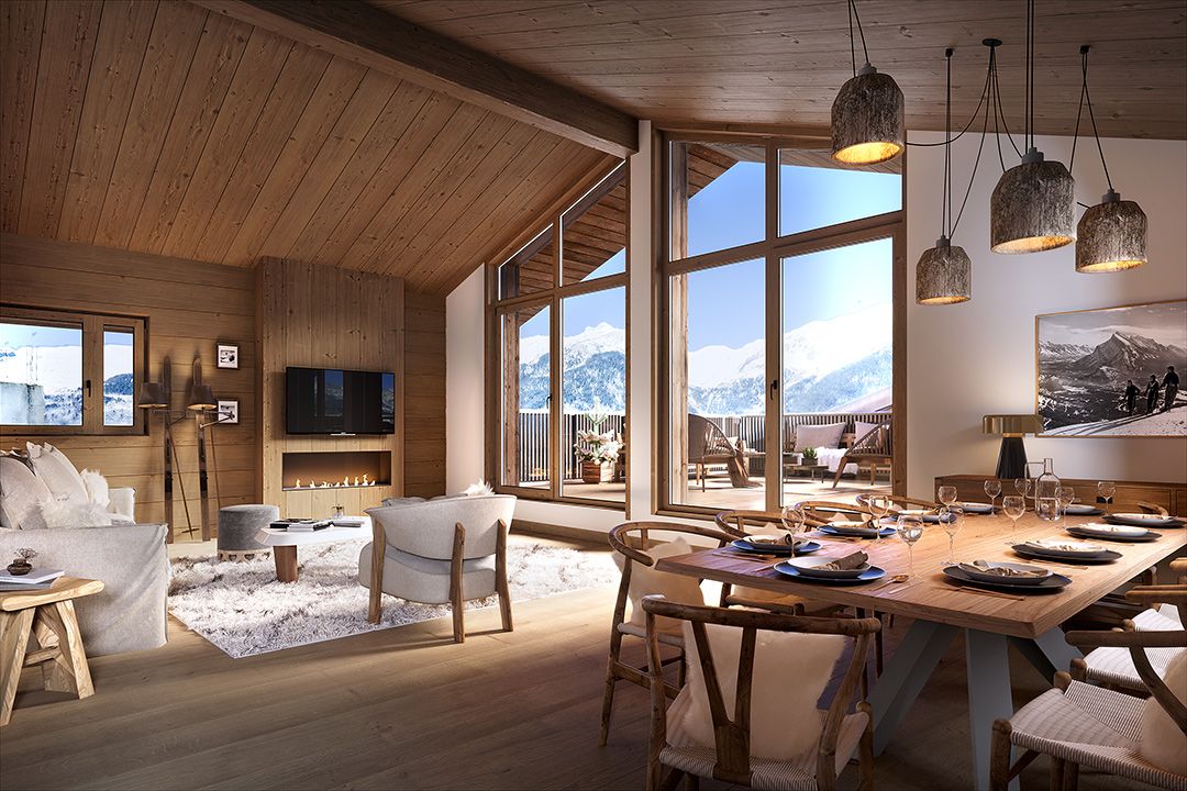 logement neuf extérieur Le Coeur des Cimes - Aime-la-Plagne