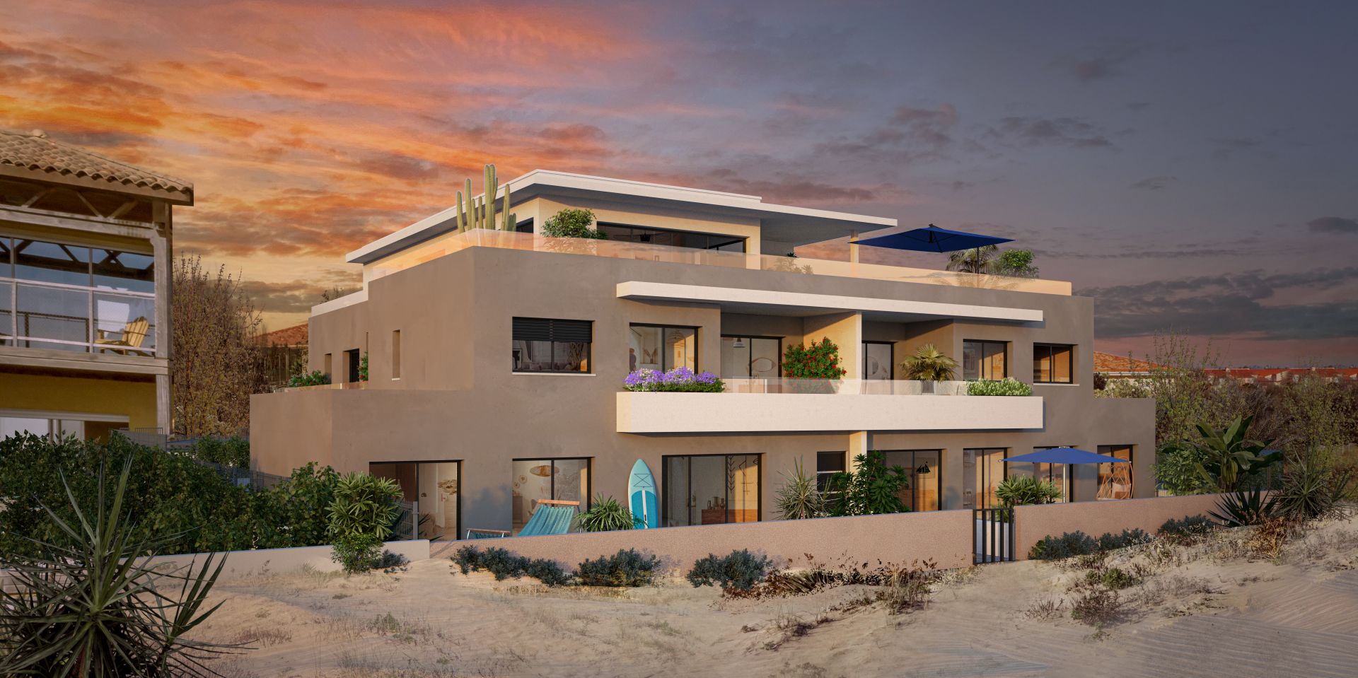 logement neuf extérieur SUNRISE - MARSEILLAN PLAGE