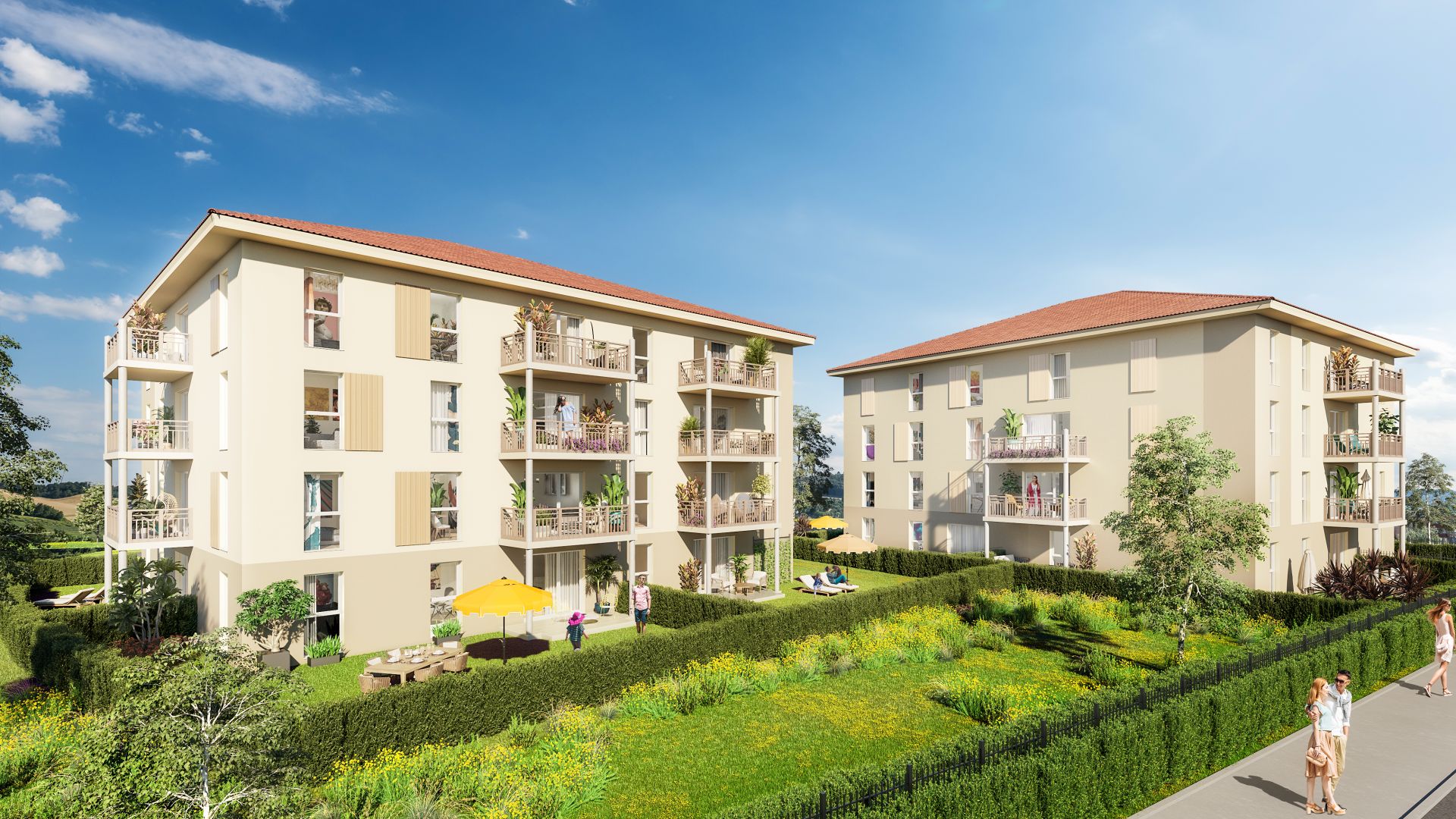 logement neuf extérieur Escale Nature - BERCK