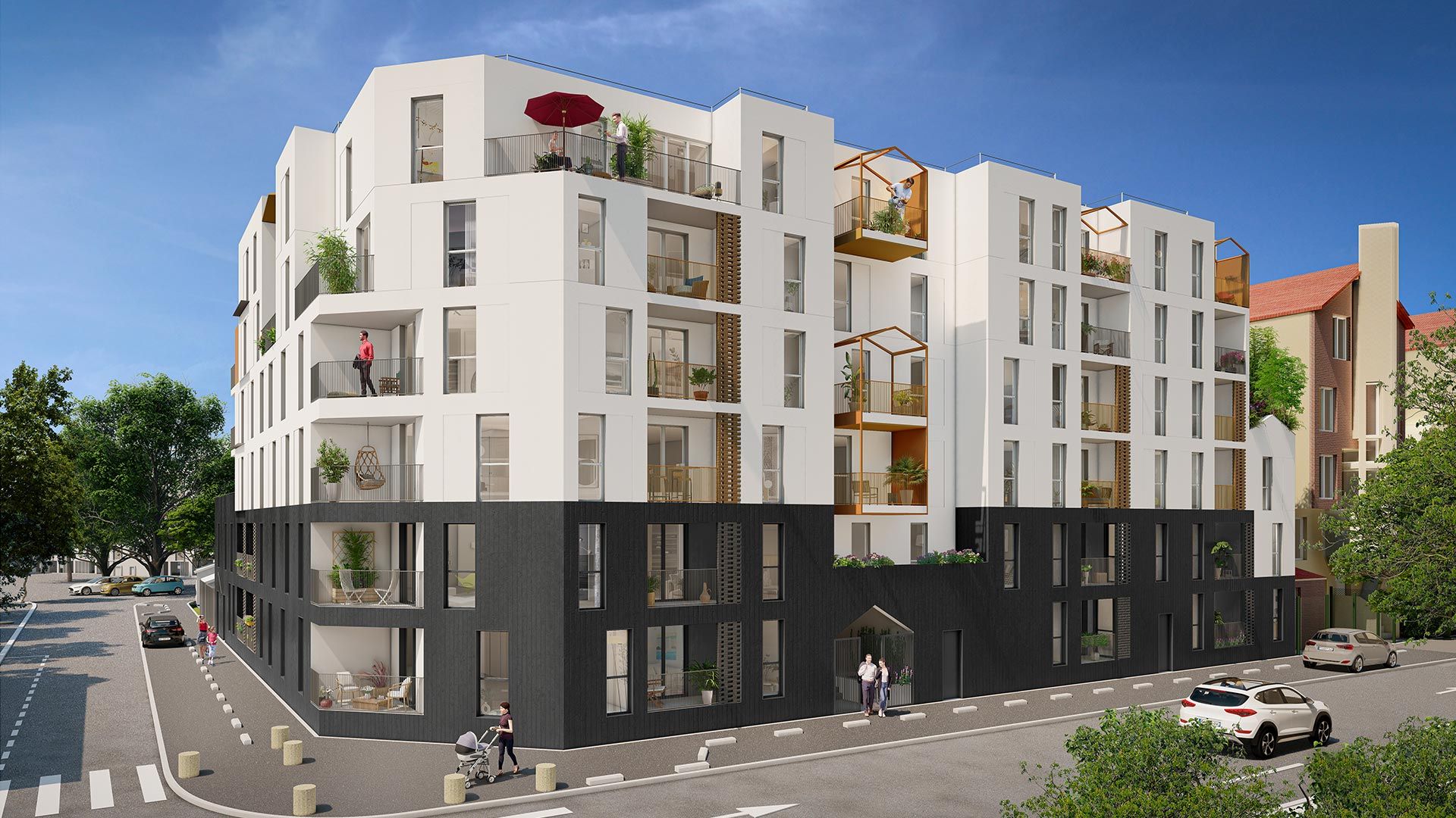 logement neuf extérieur DESIGN - Évry-Courcouronnes