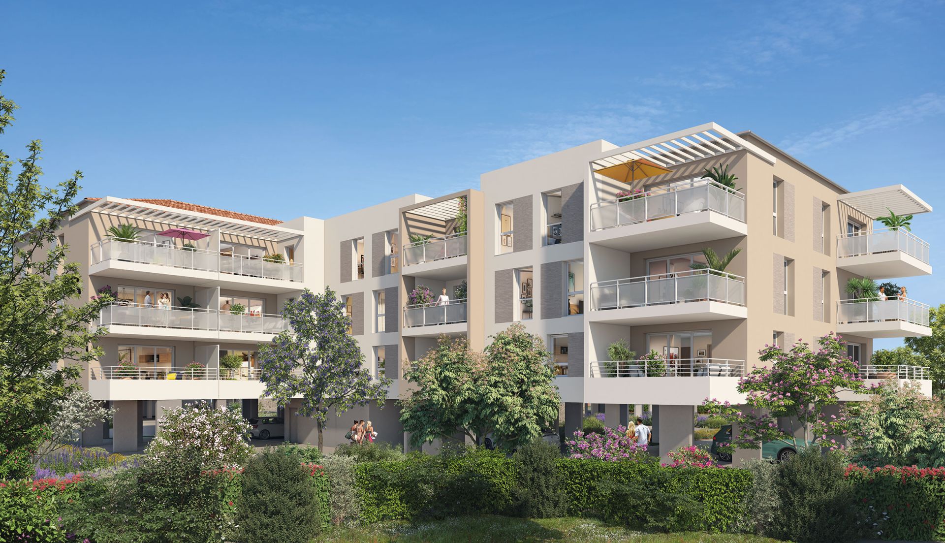 logement neuf extérieur LES SENSORIELLES - HYERES