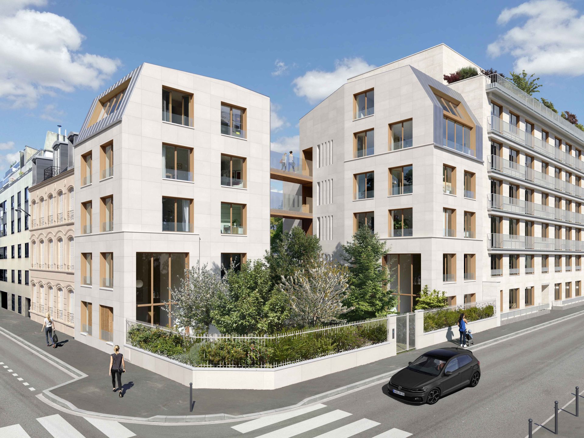 logement neuf extérieur JARDIN DES LUMIERES - PARIS 14