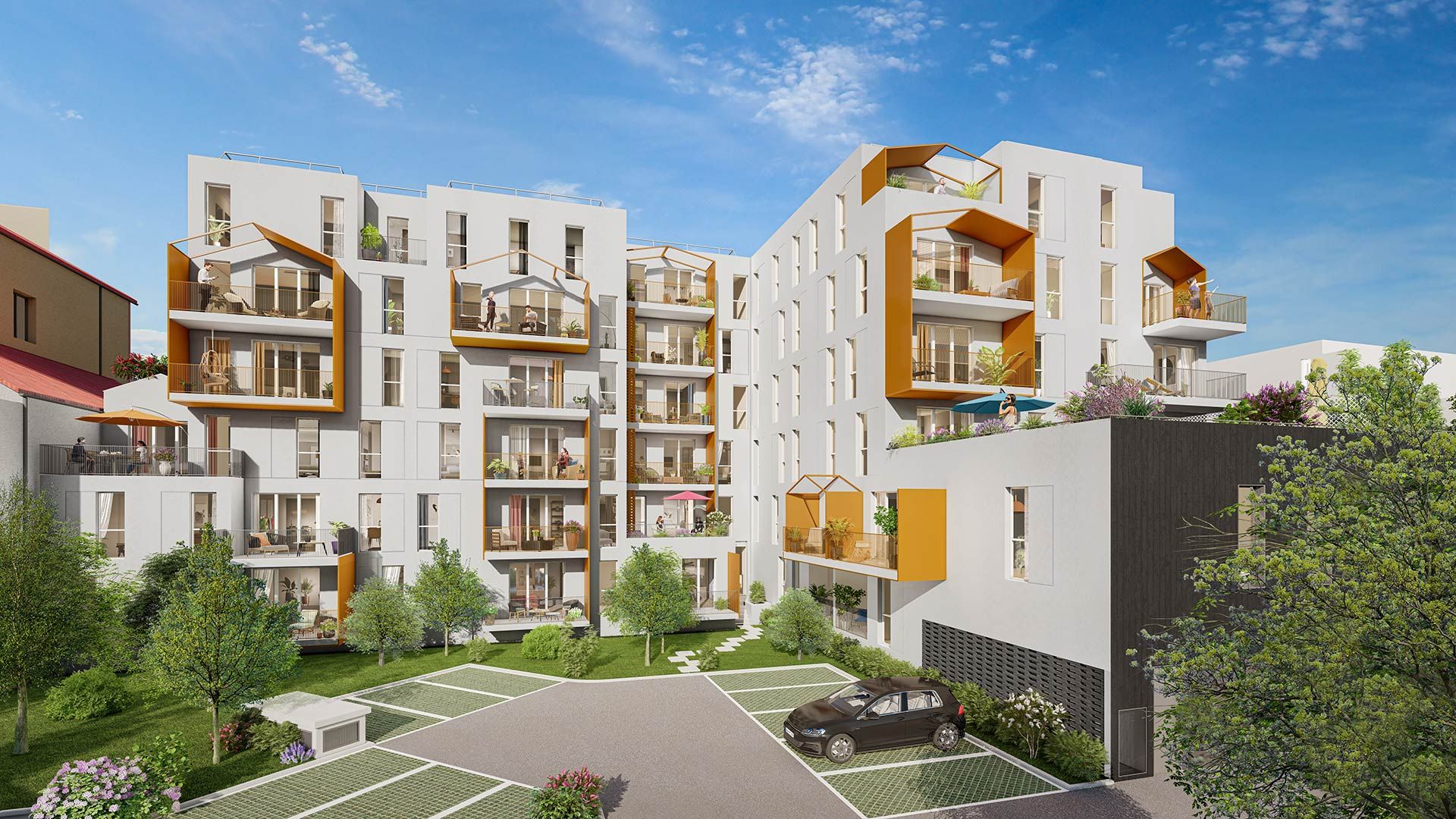 logement neuf extérieur DESIGN - Évry-Courcouronnes