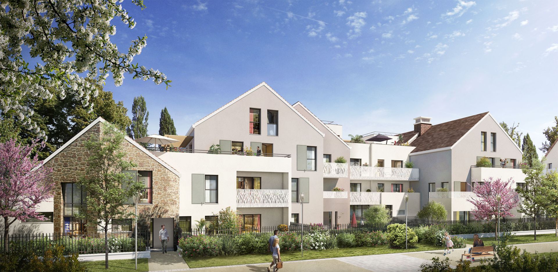 logement neuf extérieur Coeur de ville - ST REMY LES CHEVREUSE