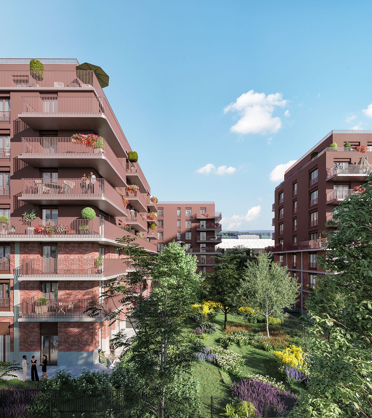 logement neuf extérieur La Fabrique des Cultures - La Courneuve