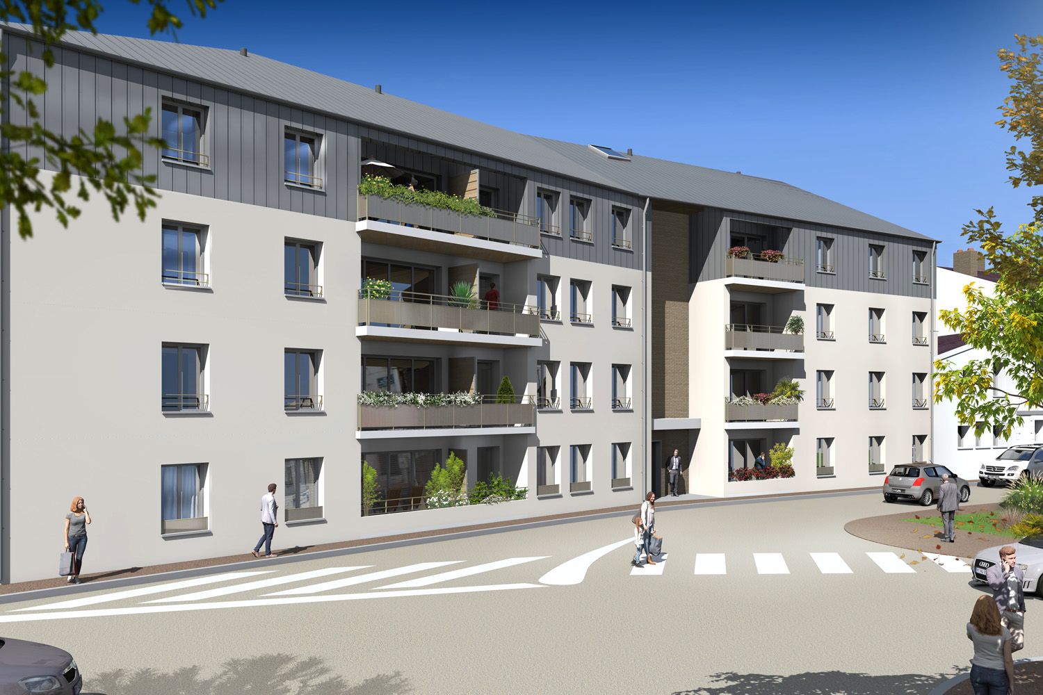 logement neuf extérieur Hestia - LIMOGES