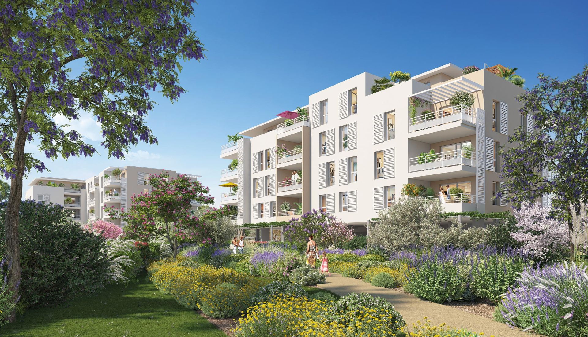 logement neuf extérieur LES SENSORIELLES - HYERES