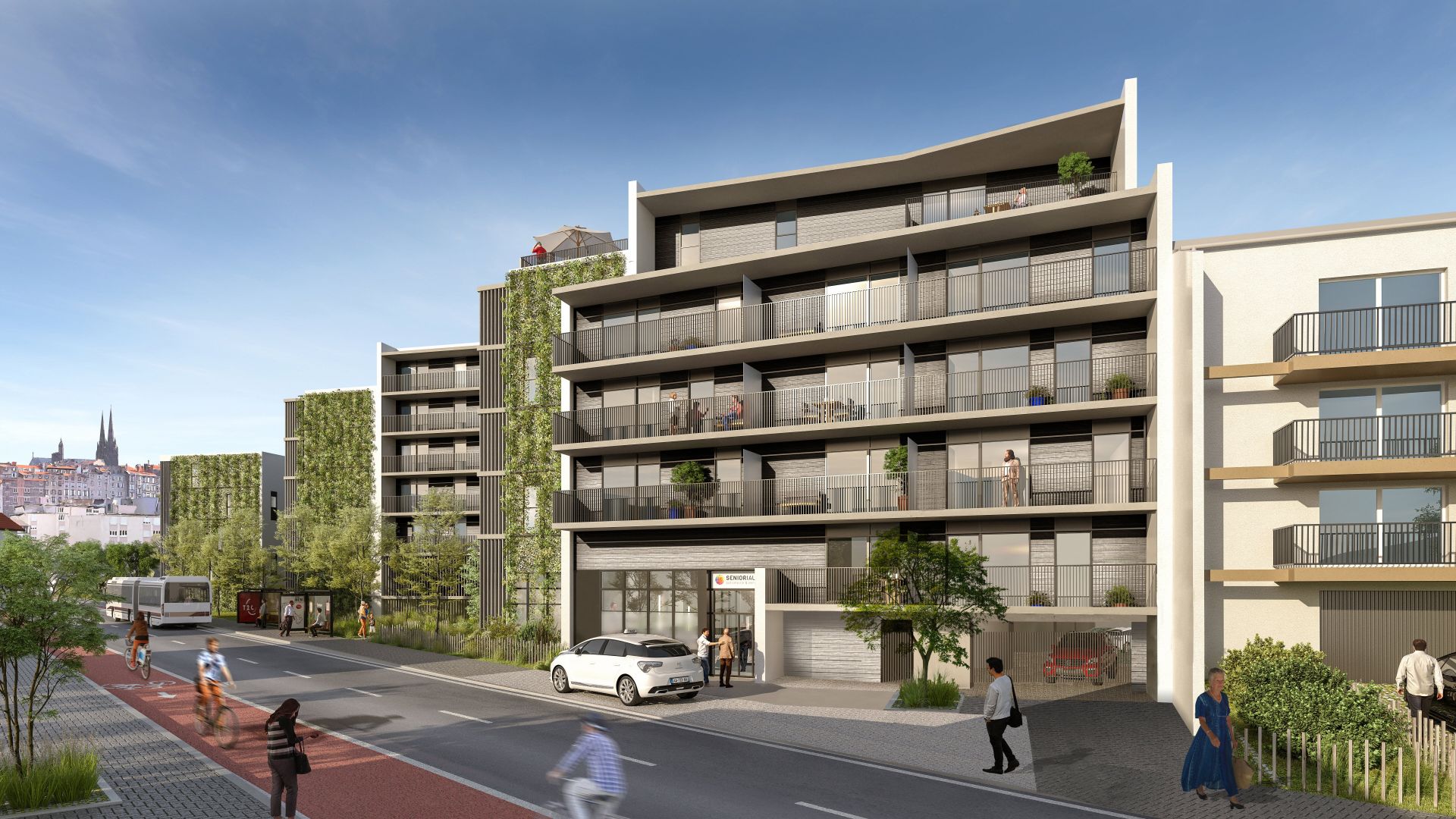 logement neuf extérieur LES SENIORIALES - CLERMONT-FERRAND