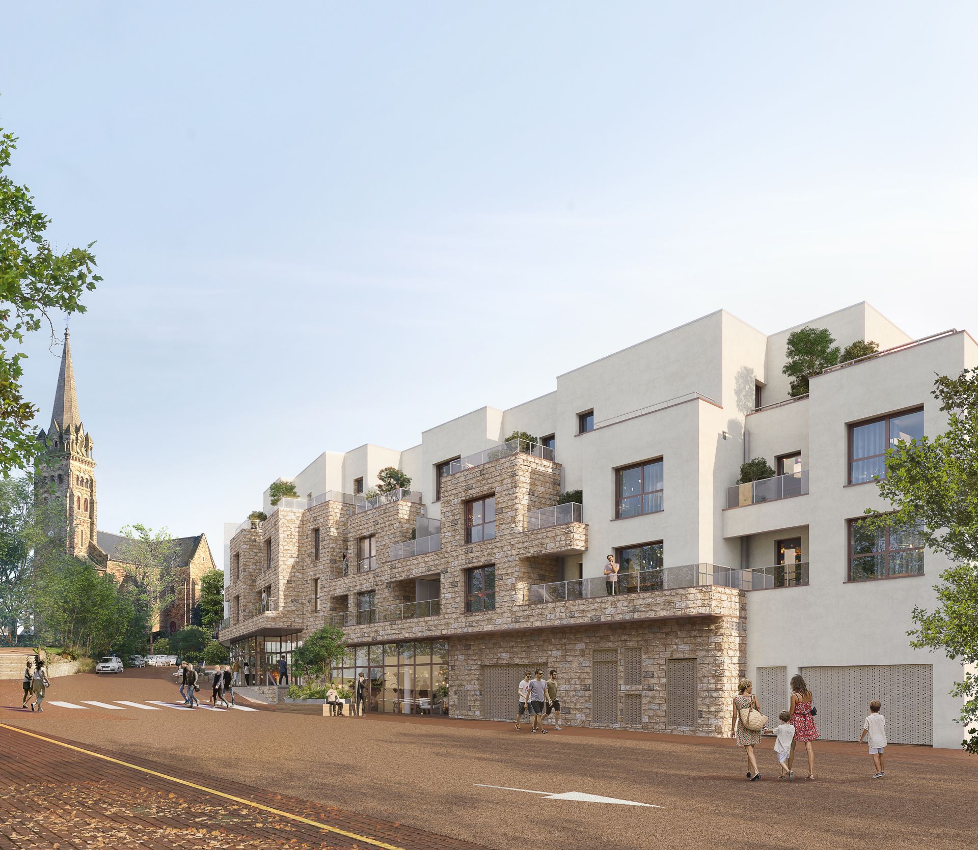 logement neuf extérieur AMBRE - La Chapelle-des-Fougeretz