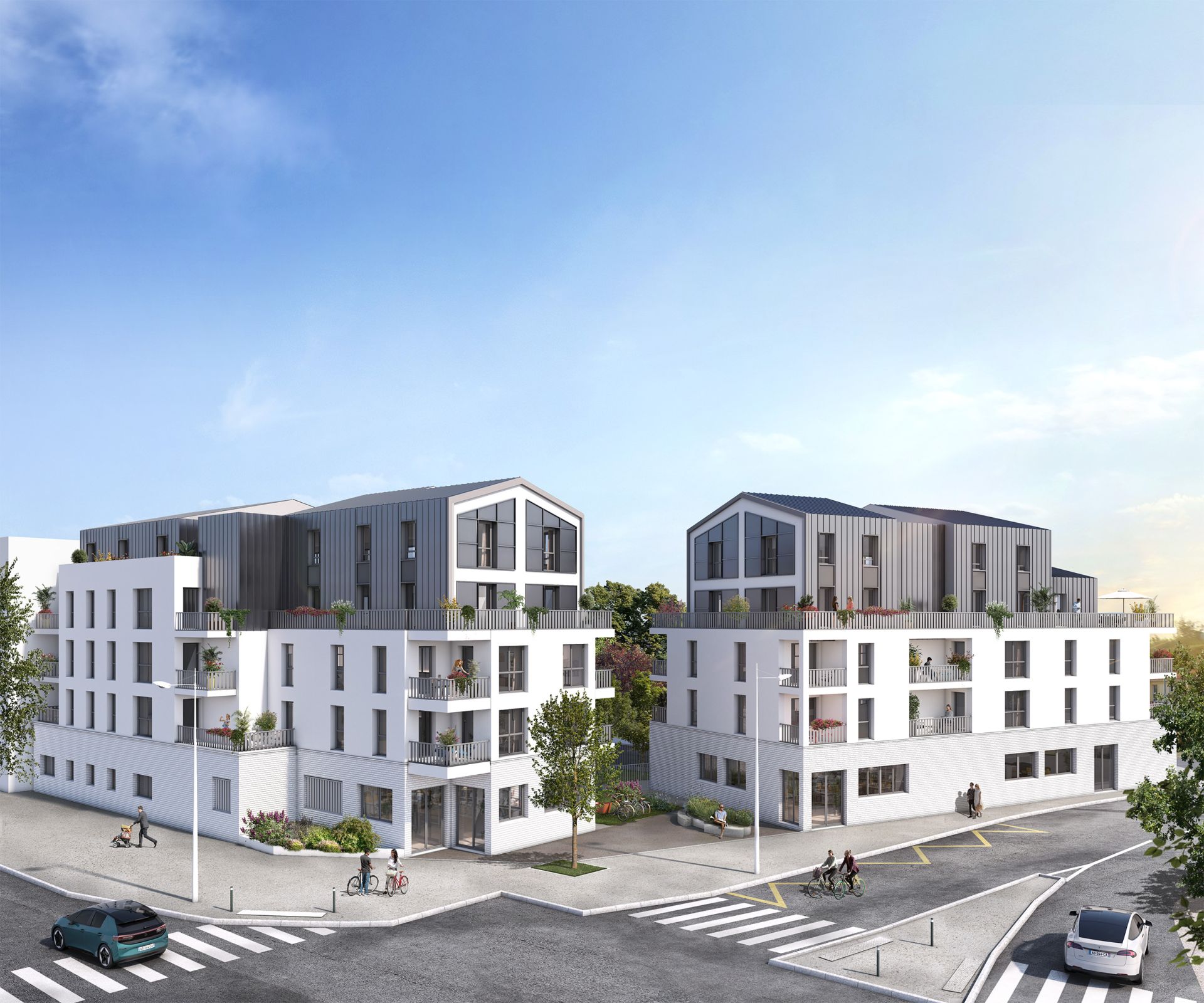logement neuf extérieur Cardinale Sud - Rezé